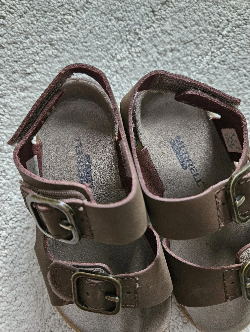 Merrell Bare Steps Sandal Size 7 Wide In Brown
